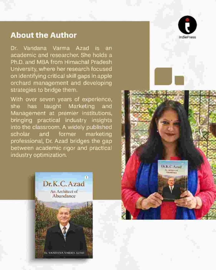 Author Dr. Vandana Varma Azad